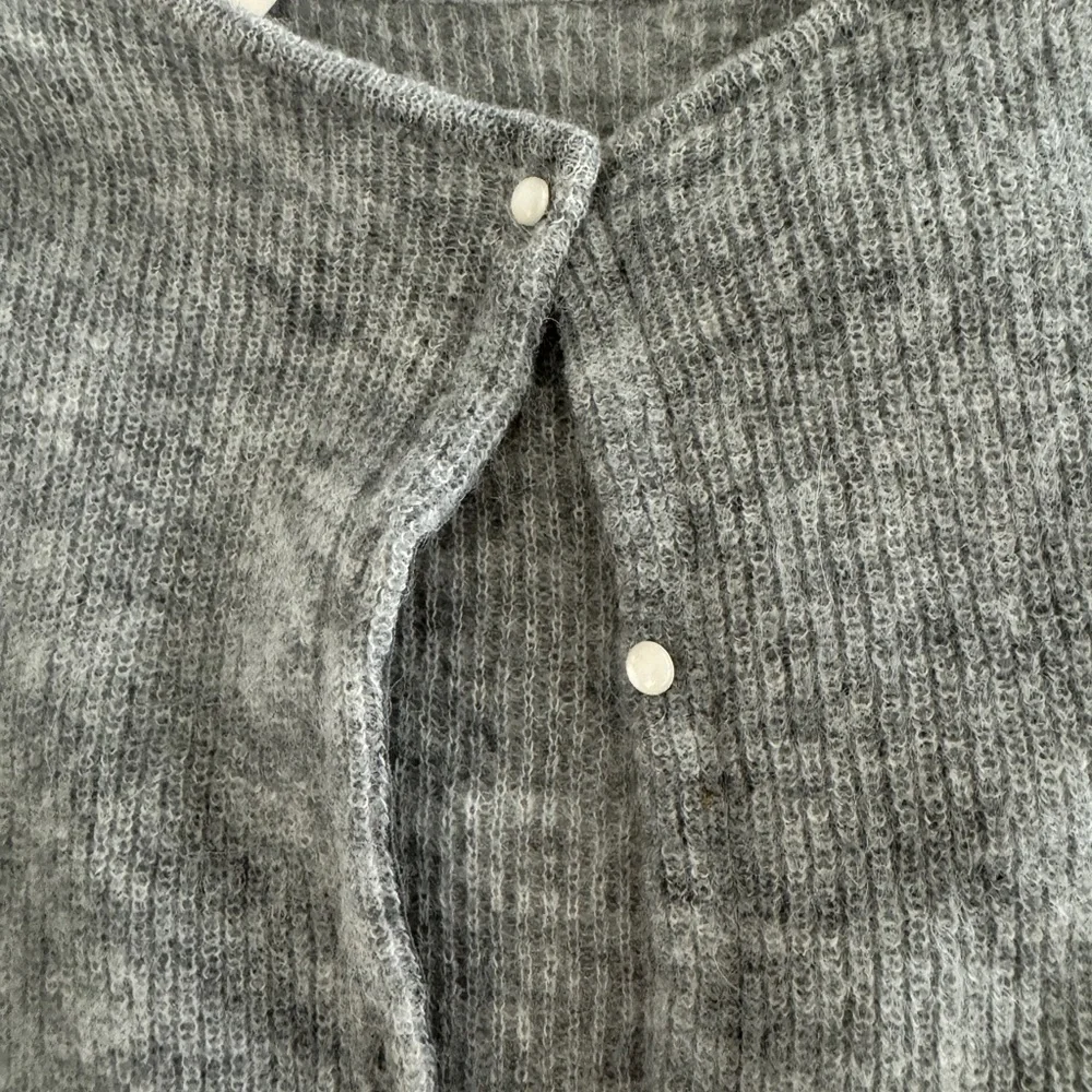 Sezane Gray Women's Cardigan Sweater - Picture 3 of 5